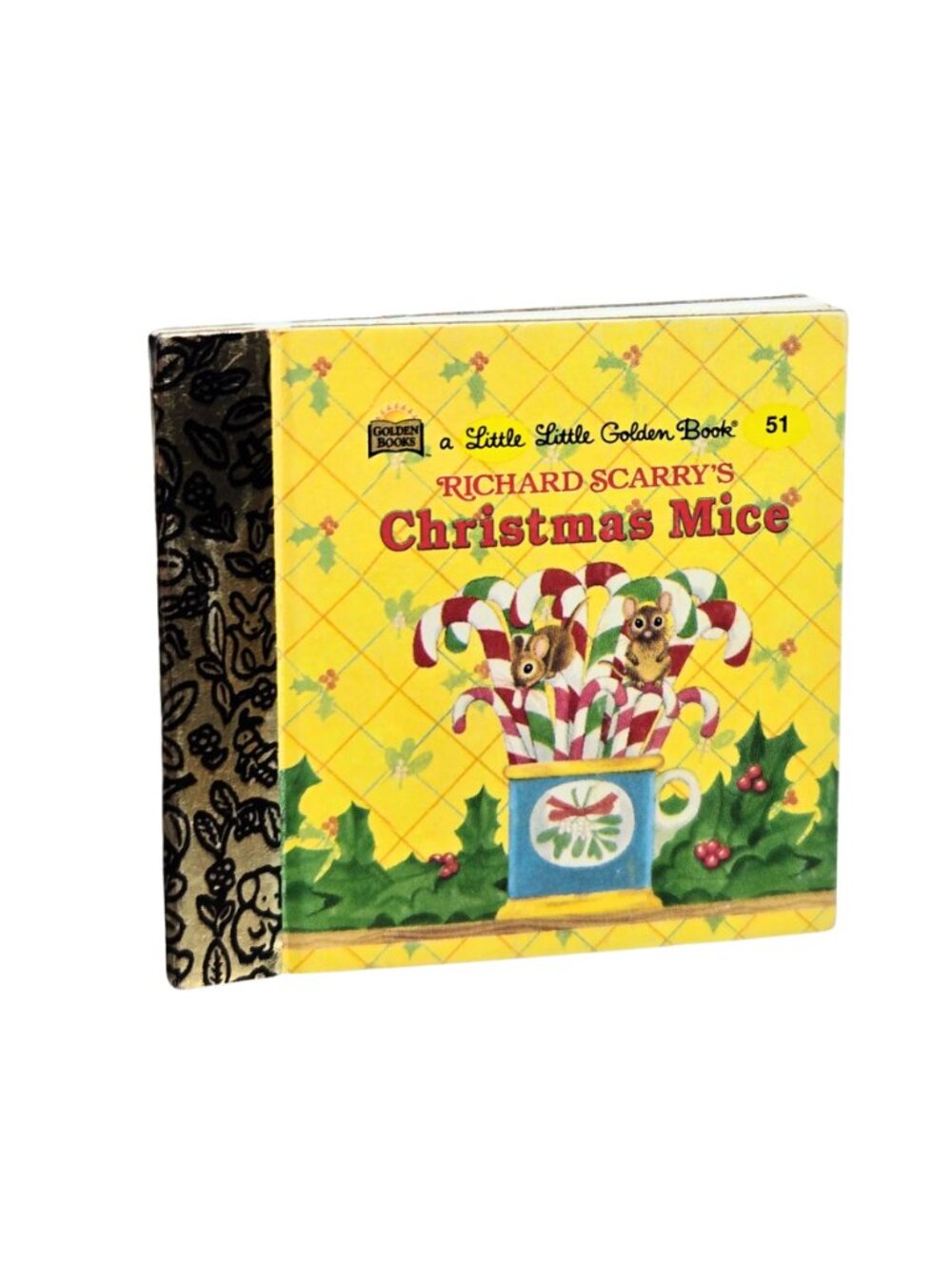 Miniature 2.5" Little Little Golden Book Richard Scarry's Christmas Mice #51